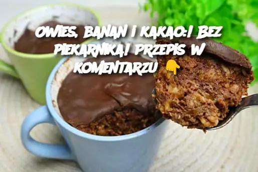 Owies, banan i kakao:! Bez piekarnika! Jem bez poczucia winy 3 razy dziennie! Przepis w komentarzu👇