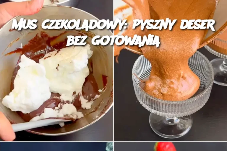 Mus czekoladowy: pyszny deser bez gotowania