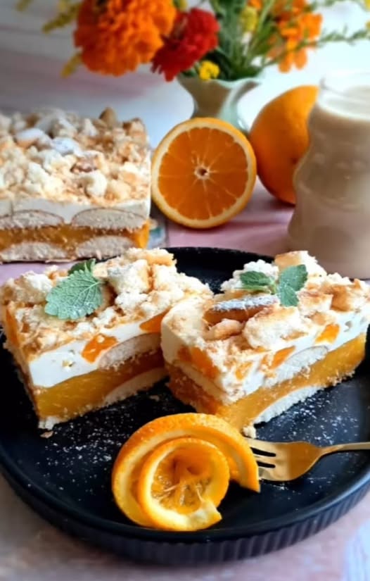 🍊 Pomarańczowiec - Ciasto Bez Pieczenia 🍊