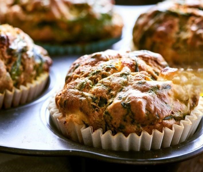 🧁 Muffinki ze szpinakiem i serem feta 🧁