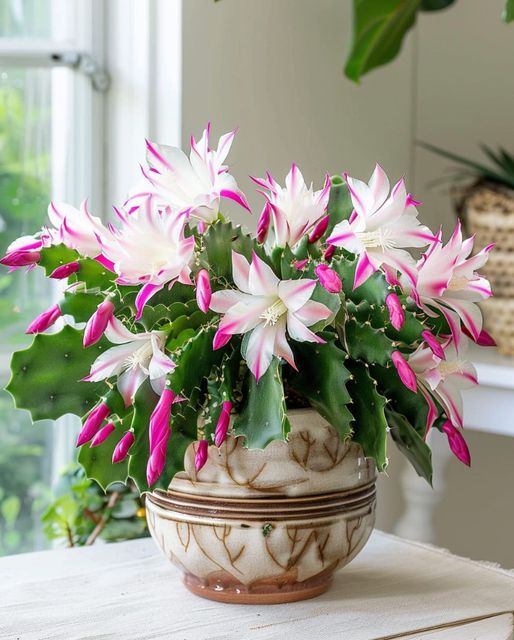 Kaktus Bożonarodzeniowy (Schlumbergera) – Piękno Kwiatów na Święta