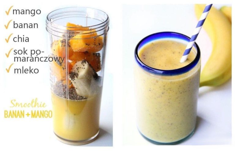 Smoothie Mango-Banan - Egzotyczny Raj w Szklance!