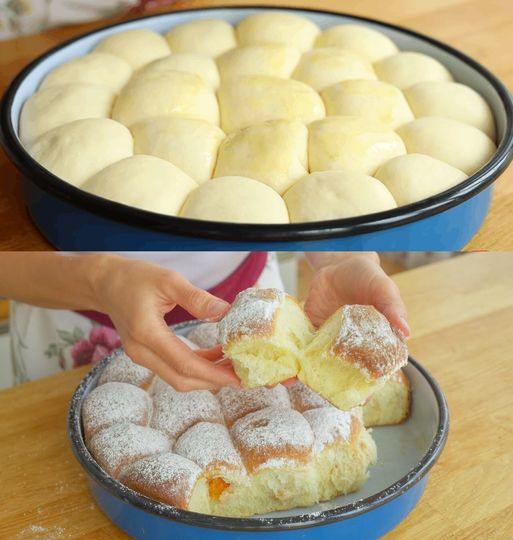 Babciny Buchteln, który zawsze możesz zjeść, prosto z pieca, tylko 450 g mąki!